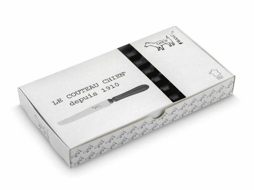 Boîte 6 Couteaux CHIEN® Caramel (lame microdentée)
